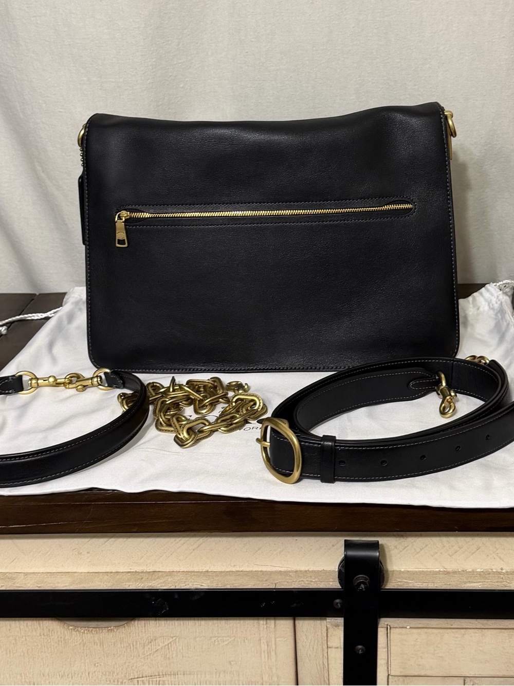 🍎BACK TO SCHOOL SALE PRICE IS FIRM🍎 Coach Chain Tabby Chain 35 Black - Picture 2 of 12